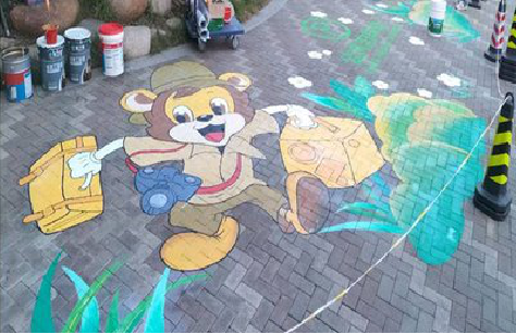 商水夏季画地面彩绘会遇到的问题