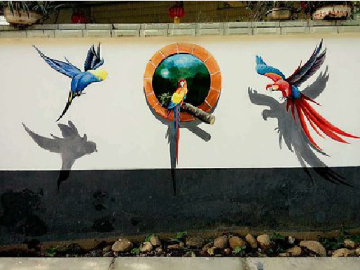 商水视觉错位-3D墙绘设计