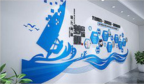 商水海浪主题文化墙如何设计？