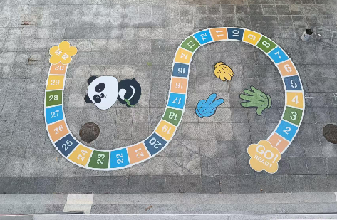 商水地面游戏彩绘