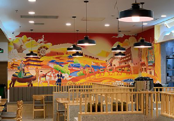 商水商业空间彩绘介绍。