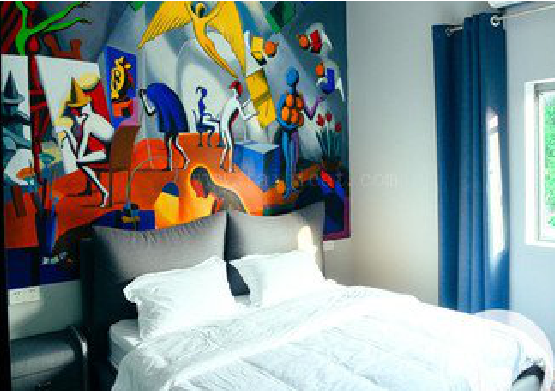 商水对于酒店的墙体彩绘而言更注重哪些方面？