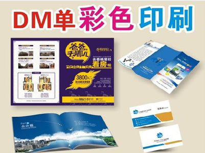 商水单页印刷，色彩搭配简单。